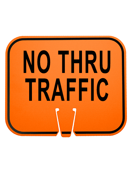Horizontal, Non-Reflective, Clip-On-Sign