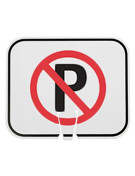 Horizontal, Reflective, Clip-On-Sign