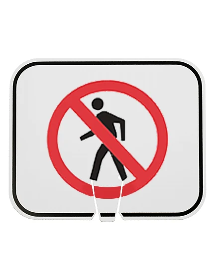 Horizontal, Reflective, Clip-On-Sign