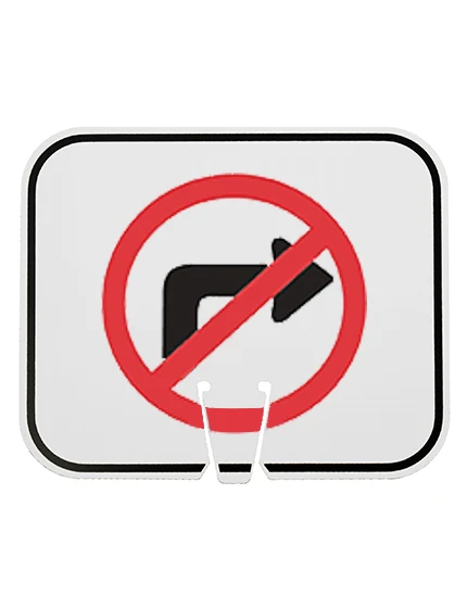 Horizontal, Non-Reflective, Clip-On-Sign