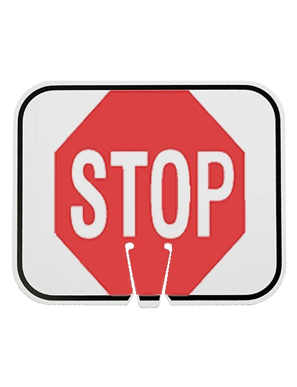 Horizontal, Reflective, Clip-On-Sign