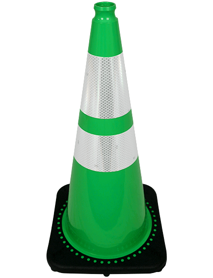 28-in-green-traffic-cone-w-6-