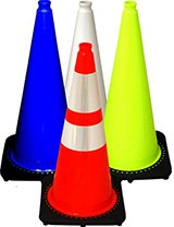28" Traffic Cones - JBC Black Base